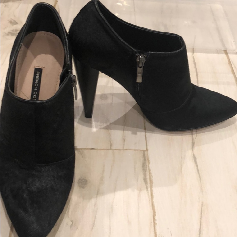 French connection black booties